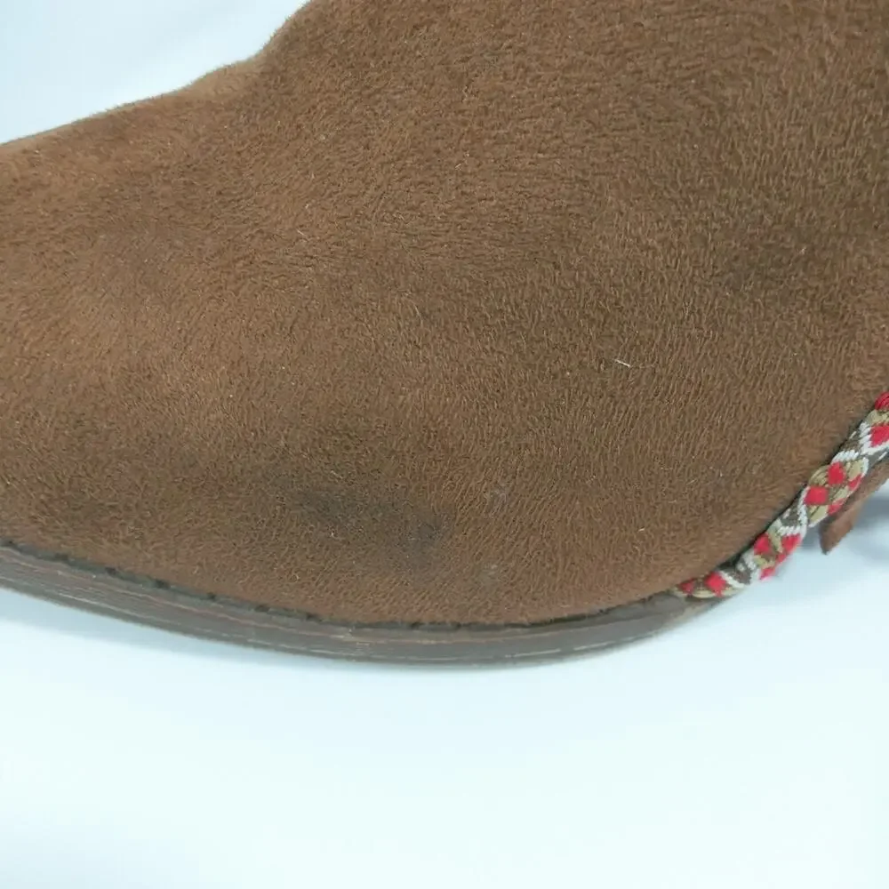 Mia Women's 'Nita' Faux Suede Fringe Boho Festival Boots Size 9